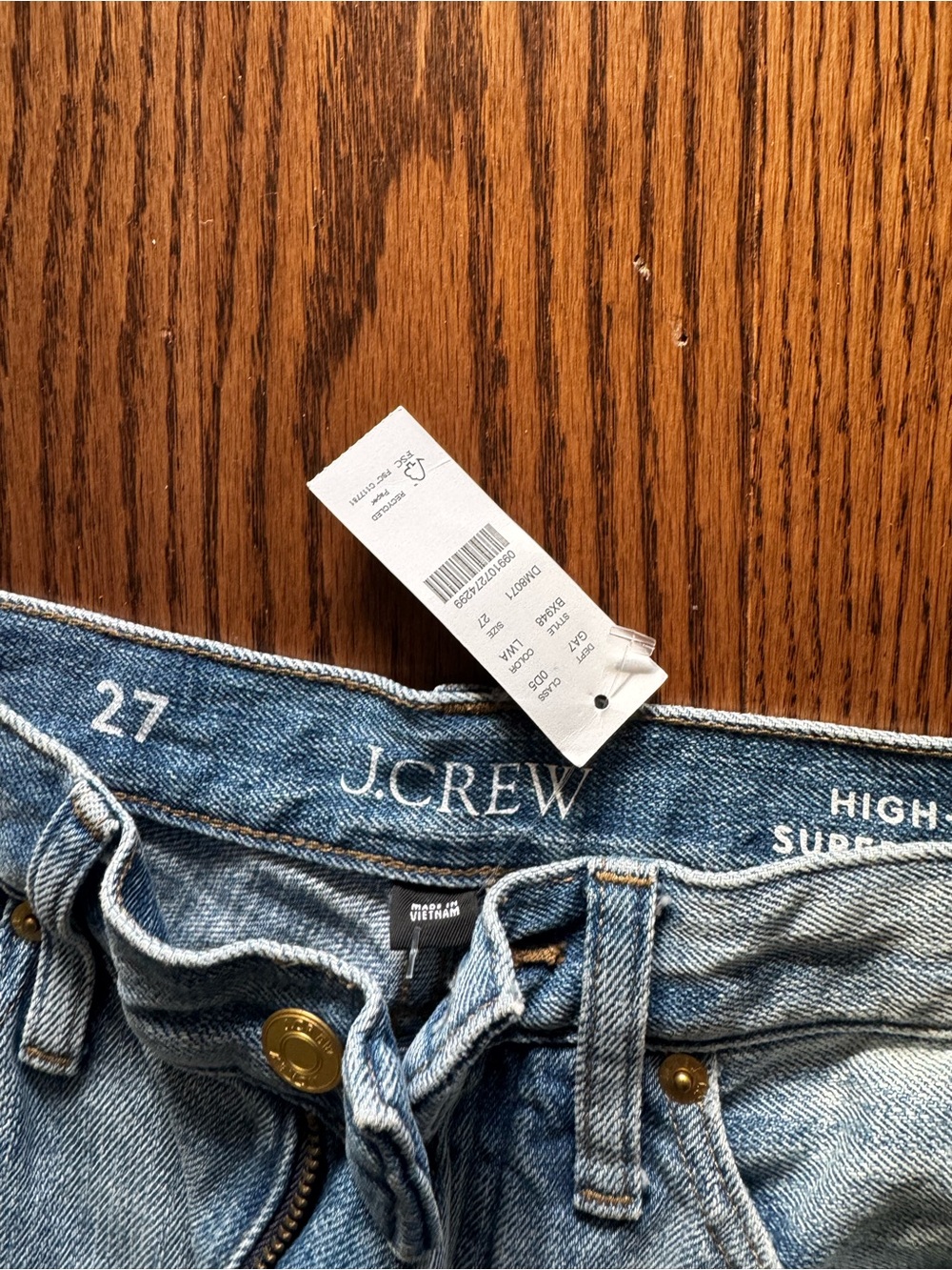 J. Crew Light Blue Wide-Leg Jeans (27) - Picture 3 of 4